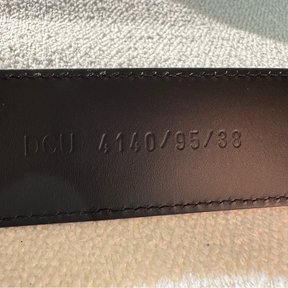Versace Black Belt with Gold Medusa Buckle - Picture 3 of 4